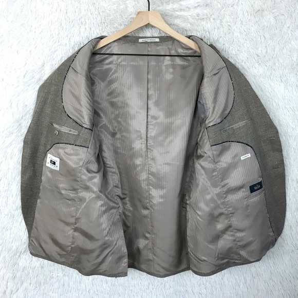 SOLDLinen Wool Sport Coat Beige Reda Joseph Abboud - Picture 4 of 8